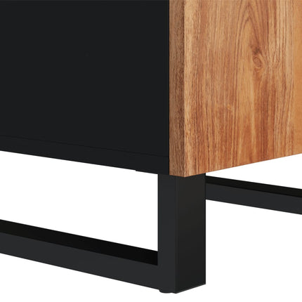 Credenza con Anta 40x31x75 cm in Legno Massello di Acacia