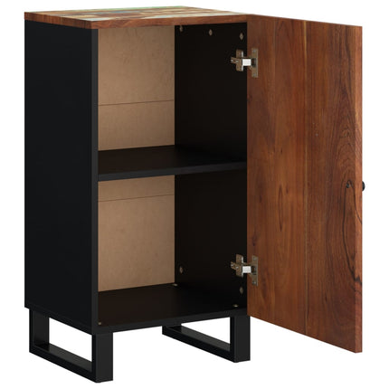 Credenza con Anta 40x31x75 cm in Legno Massello di Recupero