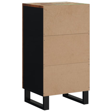 Credenza con Anta 40x31x75 cm in Legno Massello di Recupero