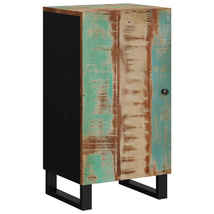 Credenza con Anta 40x31x75 cm in Legno Massello di Recupero