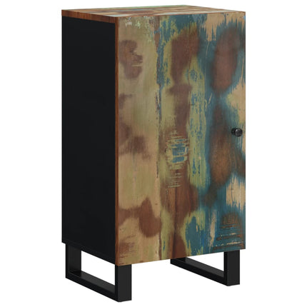 Credenza con Anta 40x31x75 cm in Legno Massello di Recupero