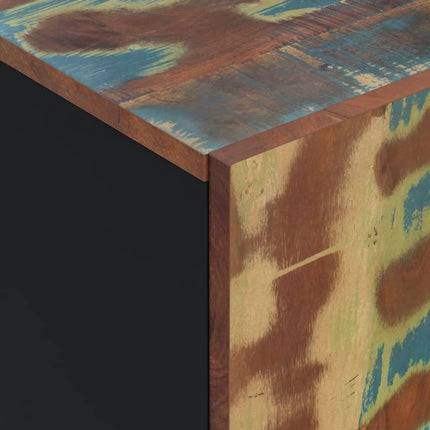 Credenza con 4 Ante 60x33x75 cm in Legno Massello di Recupero