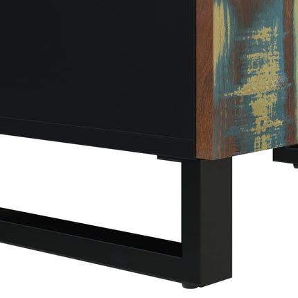 Credenza con 4 Ante 60x33x75 cm in Legno Massello di Recupero