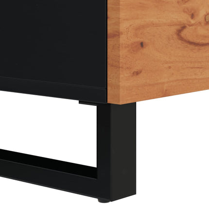 Credenza con 2 Ante 80x33x75 cm in Legno Massello di Acacia
