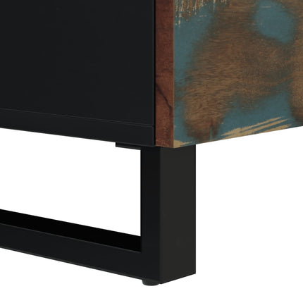 Credenza con 2 Ante 80x33x75 cm in Legno Massello di Recupero