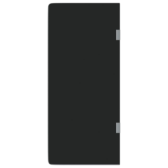 Schermo Orinatoio Parete Privacy Nero 90x40 cm Vetro Temperato