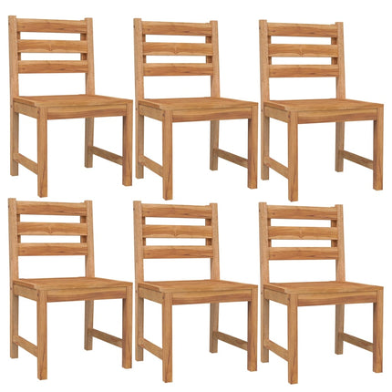 Set da Pranzo da Giardino 7 pz in Legno Massello di Teak