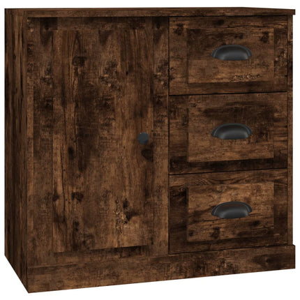 Credenza Rovere Fumo 70x35,5x67,5 cm in Legno Multistrato