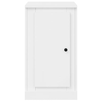 Credenza Bianco Lucido 37,5x35,5x67,5 cm in Legno Multistrato