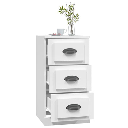 Credenza Bianca 36x35,5x67,5 cm in Legno Multistrato
