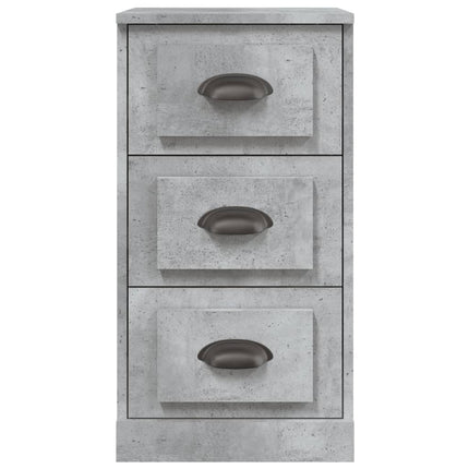 Credenza Grigio Cemento 36x35,5x67,5 cm in Legno Multistrato