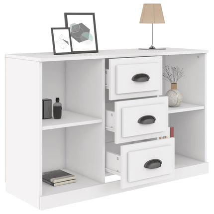 Credenza Bianca 104,5x35,5x67,5 cm in Legno Multistrato