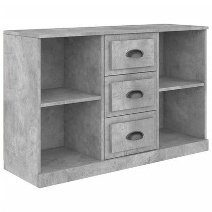 Credenza Grigio Cemento 104,5x35,5x67,5 cm in Legno Multistrato
