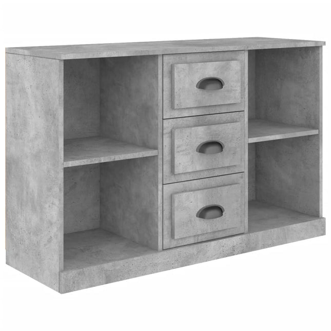 Credenza Grigio Cemento 104,5x35,5x67,5 cm in Legno Multistrato
