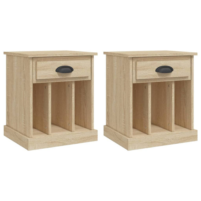 Comodini 2 pz Rovere Sonoma 43x36x50 cm
