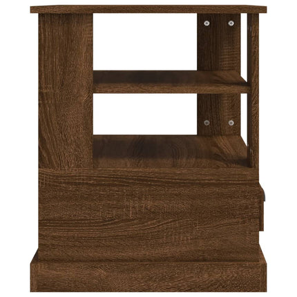 Tavolino Rovere Marrone 50x50x60 cm in Legno Multistrato