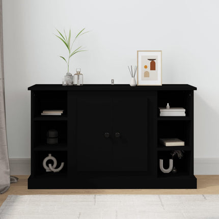 Credenza Nera 100x35,5x60 cm in Legno Multistrato