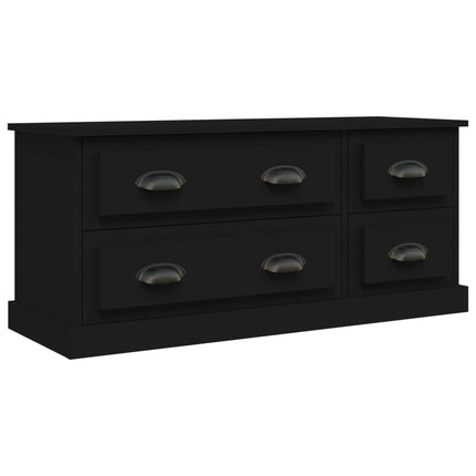 Mobile Porta TV Nero 100x35,5x45 cm in Legno Multistrato