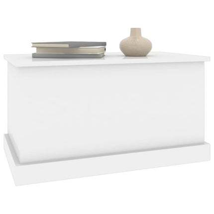 Contenitore Bianco Lucido 70x40x38 cm Legno Multistrato