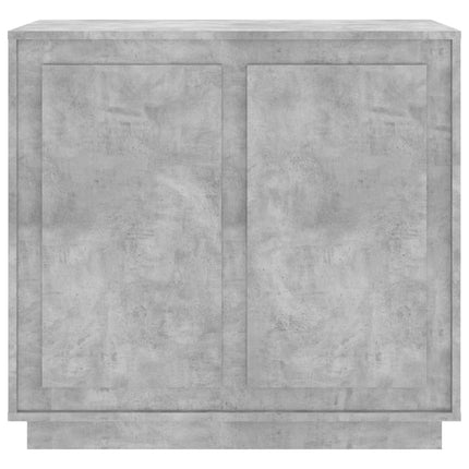 Credenza Grigio Cemento 80x34x75 cm in Legno Multistrato