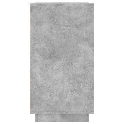Credenza Grigio Cemento 80x34x75 cm in Legno Multistrato
