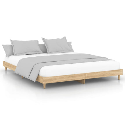 Giroletto senza Materasso Rovere Sonoma 200x200cm in Truciolato