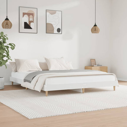 Giroletto senza Materasso Bianco 160x200cm in Legno Multistrato