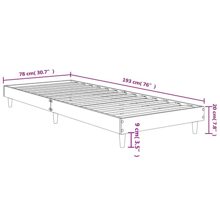 Giroletto Nero 75x190 cm in Legno Multistrato
