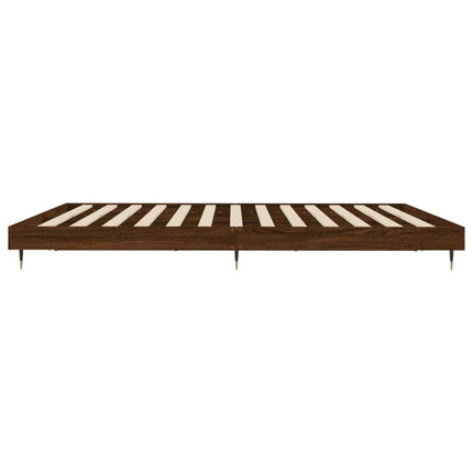 Giroletto senza Materasso Rovere Marrone 200x200 cm Truciolato