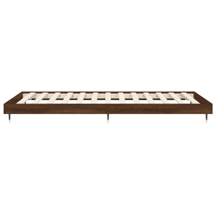 Giroletto senza Materasso Rovere Marrone 100x200 cm Truciolato