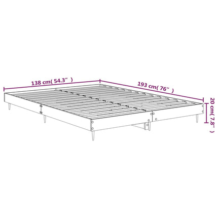 Giroletto Grigio Sonoma 135x190 cm in Legno Multistrato