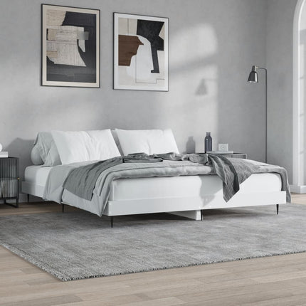 Giroletto senza Materasso Bianco 160x200cm in Legno Multistrato