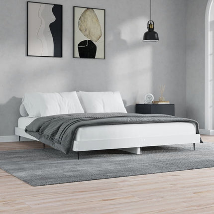 Giroletto senza Materasso Bianco 160x200cm in Legno Multistrato