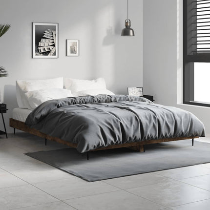 Giroletto senza Materasso Rovere Fumo 140x190 cm in Truciolato