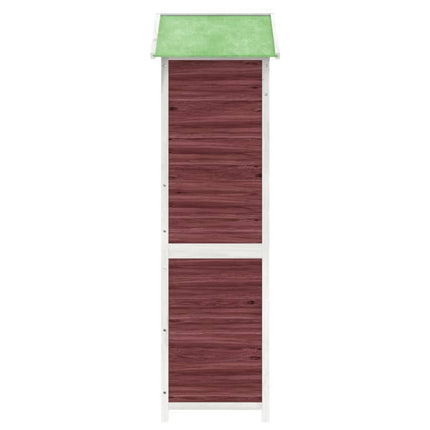 Rimessa da Giardino Moka 120x53,5x170 cm Legno Massello di Pino
