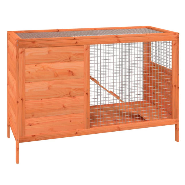 Conigliera Marrone 103x44x69,5 cm in Legno Massello di Pino
