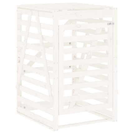 Copribidone Quadruplo Bianco in Legno Massello di Pino