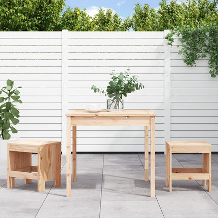 Set Bistrot da Giardino 3 pz in Legno Massello di Pino