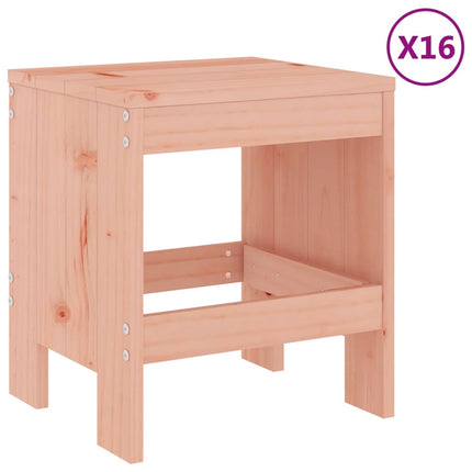 Set da Pranzo per Giardino 17 pz in Legno Massello di Douglas