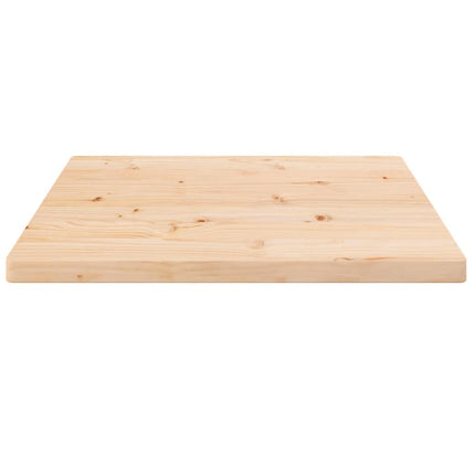 Piano Tavolo 50x50x2,5 cm in Legno Massello di Pino Quadrato