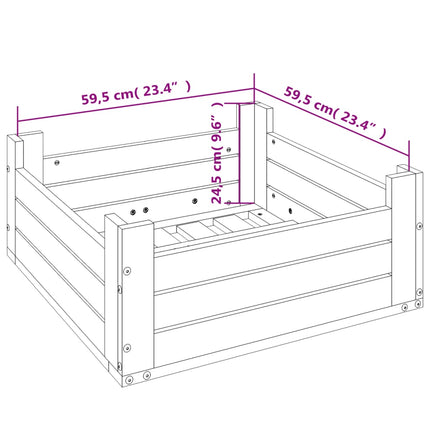 Copertura per Base Ombrellone Ambra in Legno Massello di Pino