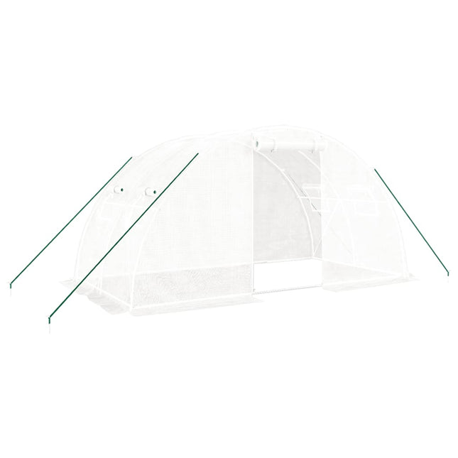Serra con Telaio in Acciaio Bianco 8 mÃ‚Â² 4x2x2 m