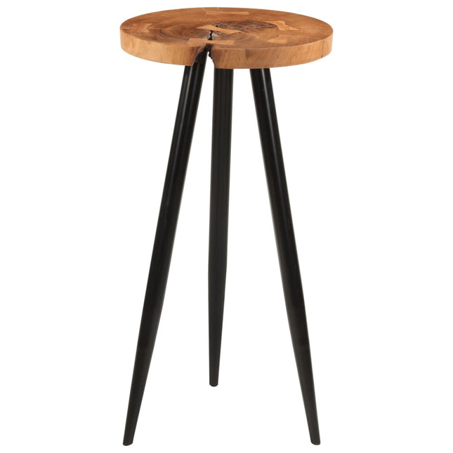 Tavolo da Bar in Legno Ã˜53x105 cm Legno Massello di Acacia