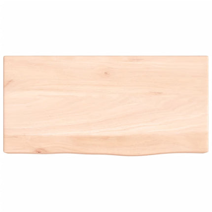Ripiano a Parete 40x20x6 cm Legno Massello Rovere Non Trattato