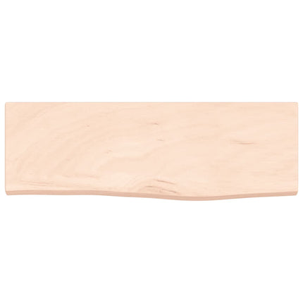 Ripiano a Parete 60x20x2 cm Legno Massello Rovere Non Trattato
