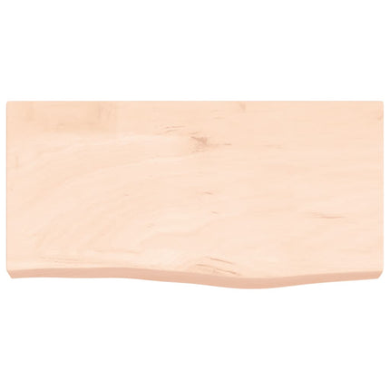 Ripiano a Parete 60x30x(2-6) cm Massello Rovere Non Trattato