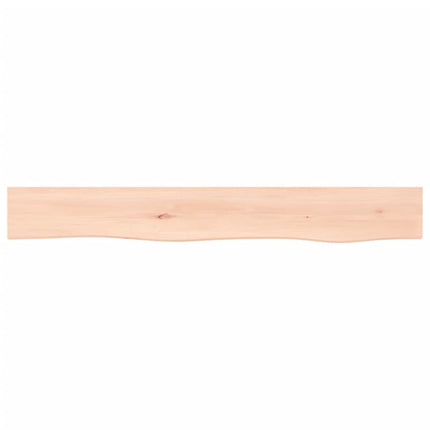 Ripiano a Parete 80x10x2 cm Legno Massello Rovere Non Trattato