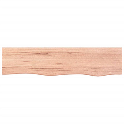 Ripiano Muro Marrone Chiaro 80x20x4 cm Massello Rovere Trattato
