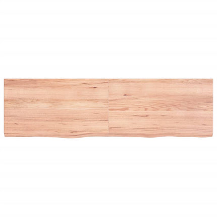 Ripiano Muro Marrone 140x40x(2-4) cm Massello Rovere Trattato