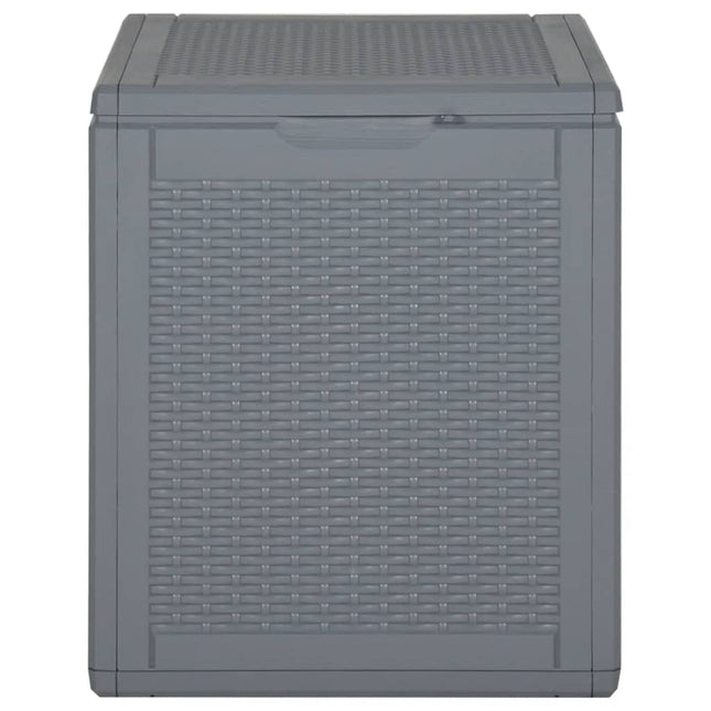 Contenitore da Giardino Grigio in Rattan PP 90 L